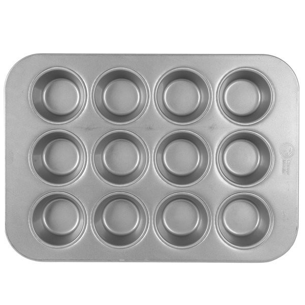 RK Bakeware Κίνα-12 Muffin διαμερισμάτων Fluted 1.5mm τηγάνι ψησίματος βερνίκωσε τον επαργυλωμένο χάλυβα 0