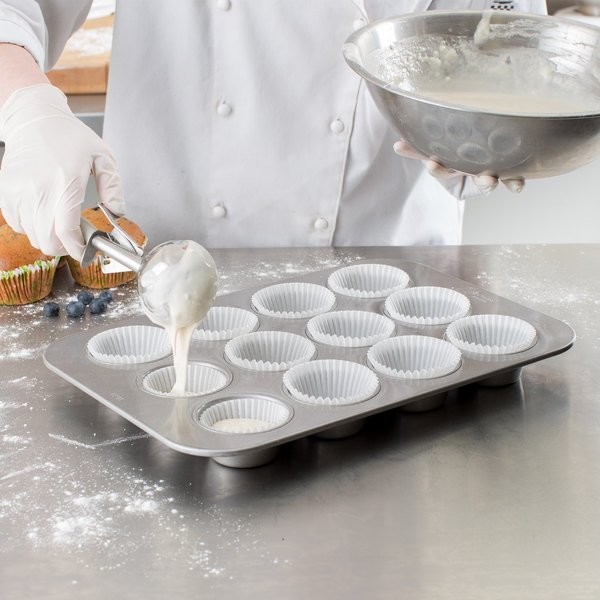 RK Bakeware Κίνα-12 Muffin διαμερισμάτων Fluted 1.5mm τηγάνι ψησίματος βερνίκωσε τον επαργυλωμένο χάλυβα 1