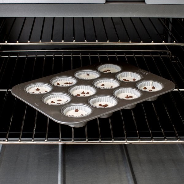 RK Bakeware Κίνα-12 Muffin διαμερισμάτων Fluted 1.5mm τηγάνι ψησίματος βερνίκωσε τον επαργυλωμένο χάλυβα 3
