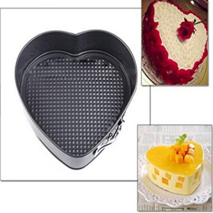 Cheesecake τηγανιών κέικ Bakeware μορφής καρδιών Springform καρδιών η παν μίνι αντικολλητική παν φόρμα με το κατώτατο σημείο πτώσης ψήνει τα εργαλεία