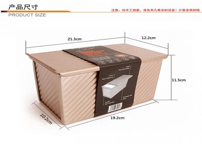 Foodservice NSF RK Bakeware Κίνα χρυσό αντικολλητικό αργιλίου φραντζολών ζαρωμένο τηγάνια τηγάνι ψωμιού φραντζολών κασσίτερου ψωμιού φραντζολών παν 1