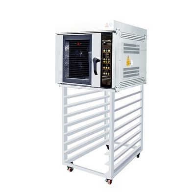 Επιτραπέζια κορυφή πέντε δίσκοι 18 &quot; X26» 12.5Kw φούρνων μεταφοράς αρτοποιείων ζεστού αέρα για το μπισκότο, Crossiant, πίσσες
