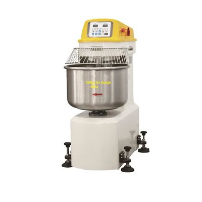 120kgs σπειροειδής Kneader ζύμης διπλή ταχύτητα μηχανών με το σταθερό ανοξείδωτο γάντζο κύπελλων