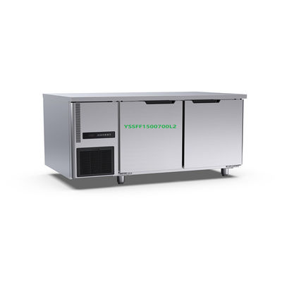 360l 2 ψυκτήρας 1500×700×800mm πάγκων πορτών πίνακας θωρακικών ψυκτήρων 220v