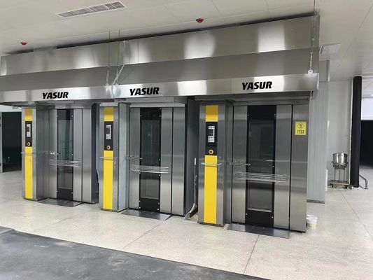 Ηλεκτρικός περιστροφικός φούρνος ραφιών Yasur, διπλό ράφι 36 δίσκοι 40X60cm, για το ψωμί ψησίματος, κέικ, Pizz