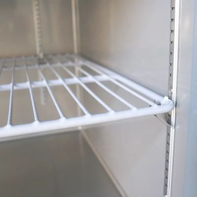 30 εμπορική όρθια πόρτα ανοξείδωτου ψυκτήρων δίσκων 220v πιό ψυχρή 4 κατακόρυφα