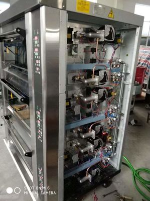 Μορφωματικός φούρνος 40X60cm 3 γέφυρα 9 γεφυρών αρτοποιείων φούρνος αερίου δίσκων με τον ατμό Stone για το ψήσιμο πιτσών