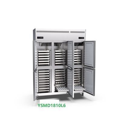 Ελεύθερος εμπορικός όρθιος ψυκτήρας 220v 6 παγετού 45 δίσκων όρθιο ψυγείο πορτών