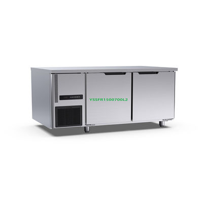 Εμπορικός 2 καταψύκτης 1500×700×800mm επιτραπέζιων κορυφών κουζινών 360l επιτραπέζιων πιό ψυχρός ξενοδοχείων πορτών