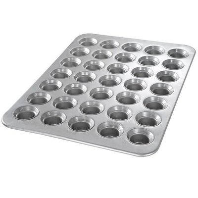 Ασημένιος Fluted δίσκος ψησίματος αλουμινίου Foodservice NSF 26200 μικροκυμάτων μίνι τηγάνια κέικ Bundt κραμάτων