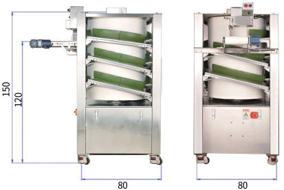Κάθετη μηχανή Rounder ψωμιού 50-2000g μηχανών 6000pcs/H διαιρετών κουλουριών