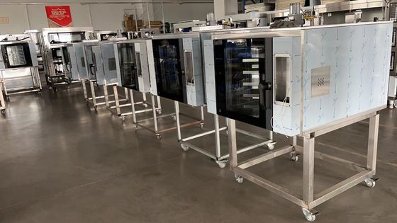 9.5kw Roaster μεταφοράς εμπορικός περιστροφικός φούρνος Croissant φούρνων δανικός