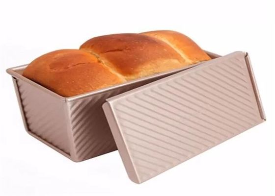 Foodservice NSF χρυσός αντικολλητικός αργιλίου φραντζολών ζαρωμένος τηγάνια κασσίτερος ψωμιού φραντζολών παν